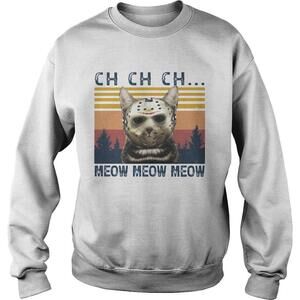Jason Voorhees Cat Ch Meow  Retro Shirt